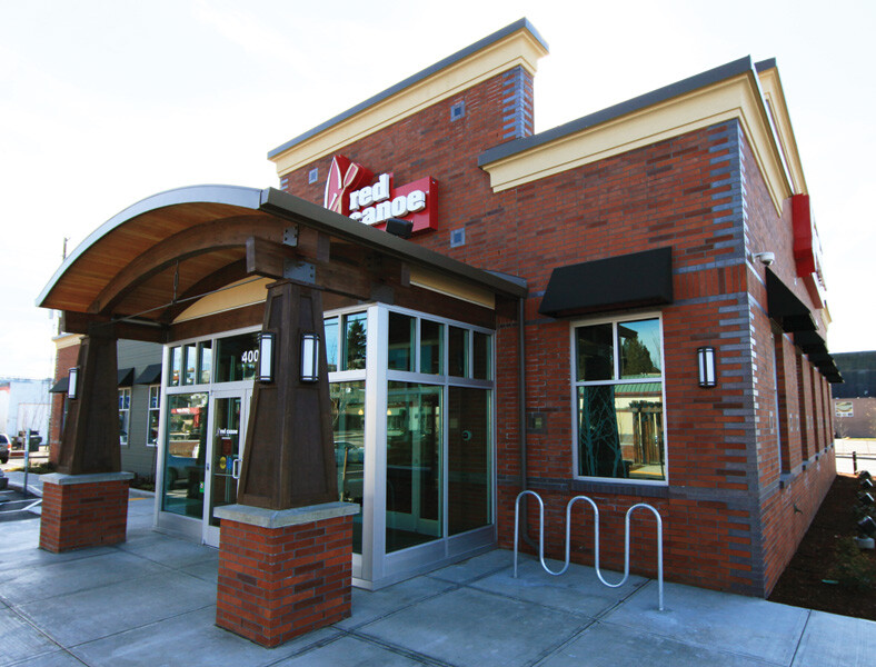 View of a Red Canoe Credit Union branch